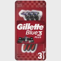 Gillette Blue 3 Plus RedΞυραφάκια Μιας Χρήσης 3τεμ