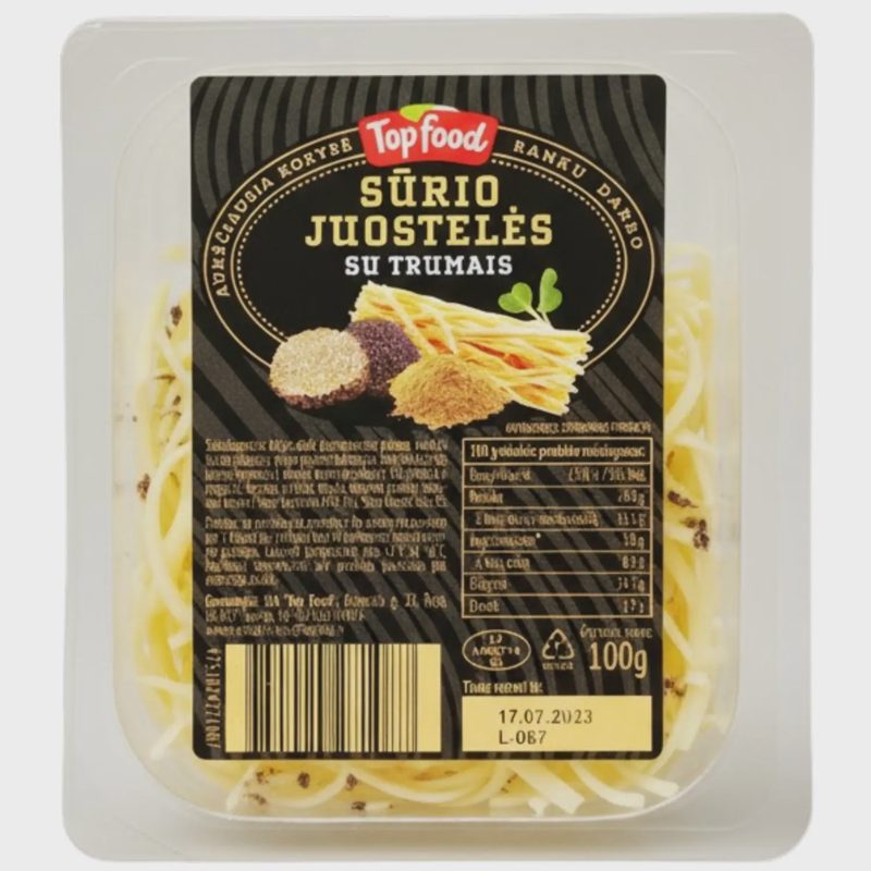 Sūrio juost. su triuf. TOP FOOD, 45 %, 100 g
