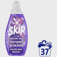 Skip Απορρυπαντικό Πληντυρίου Ρούχων Υγρό Dazzling White Wonder 37Μεζ.