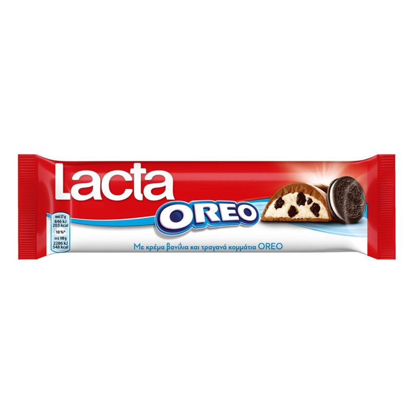 Lacta Σοκολάτα Με Κομμάτια Oreo 37gr