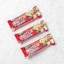 3 Barretta mirtilli e quinoa, con base di cioccolato al latte