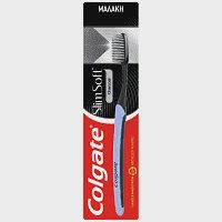 Colgate Slim Soft Charcoal Μαλακή Οδοντόβουρτσα (1τεμ)