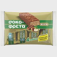 ΙΟΝ Σοκoφρέτα Φουντουκιού 4x38gr
