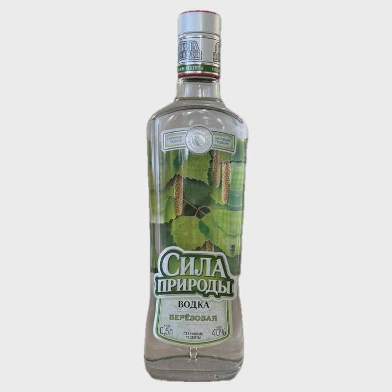 Degtinė SILA PRIRODY BERIOZOVAJA, 40 %, 0,5 l
