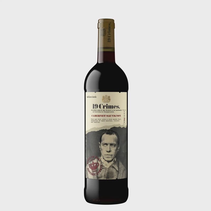 Raud.saus.vynas 19 CRIMES CAB.SAUVIG., 0,75l