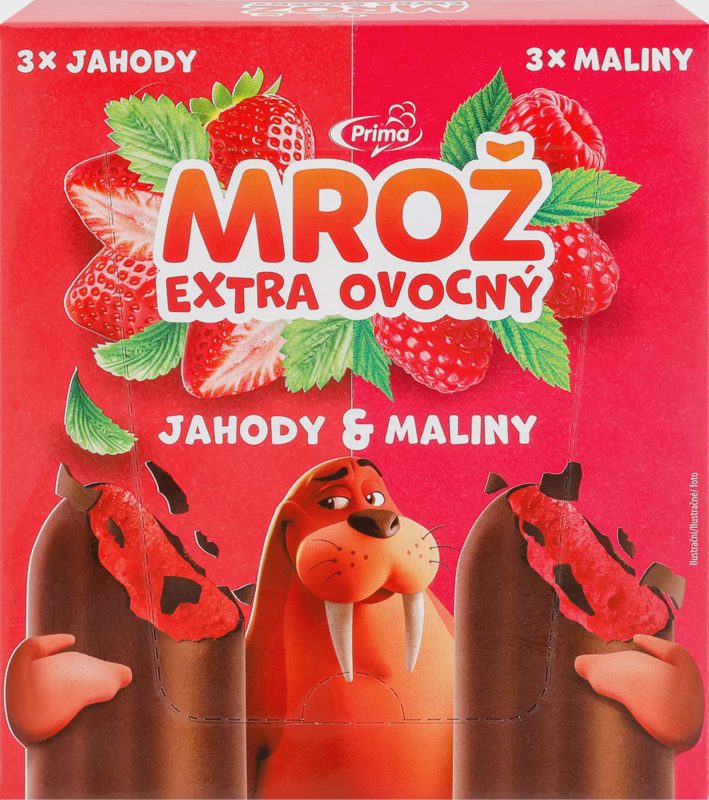 Jahoda a malina Zmrzlina
