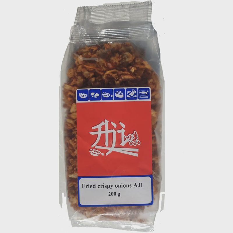 Traškūs kepinti svogūnai AJI, 200 g
