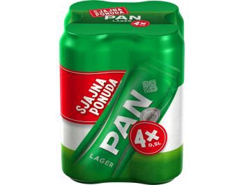 Pan Lager pivo 4x0,5 L