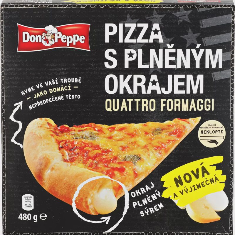 Pizza s plněným okrajem