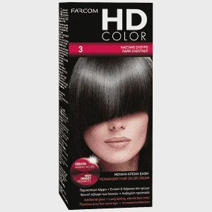 HD Color Σετ Βαφής Μαλλιών Ν3 Καστανό Σκούρο