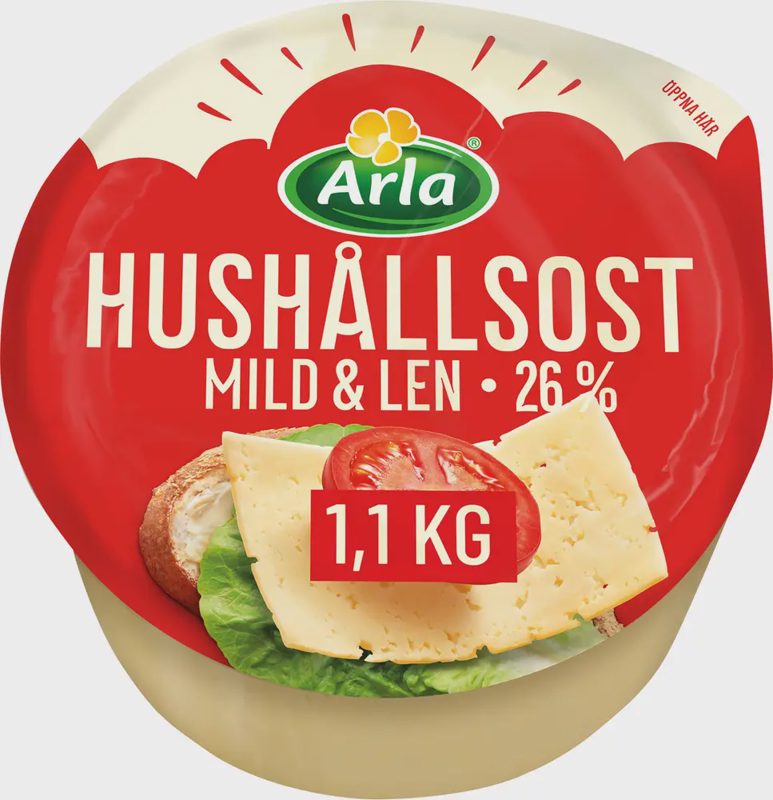 Hushållsost 26%