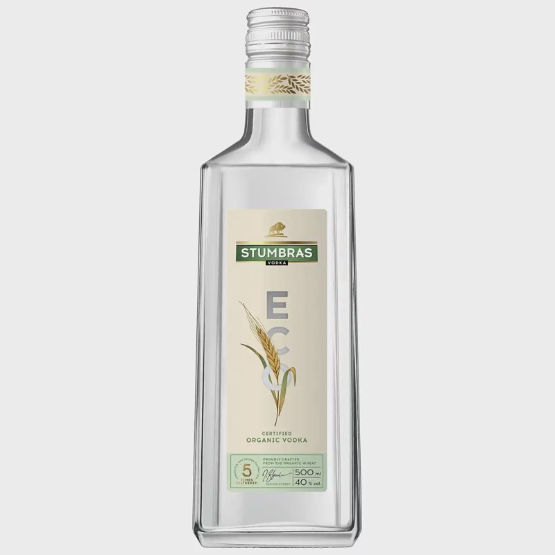 Ekolog.degtinė STUMBRAS VODKA ECO, 40%, 0,5 l
