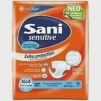 Sani Sensitive Ανοιχτή Πάνα Ακράτειας No 4 Extra Large 10 τεμ