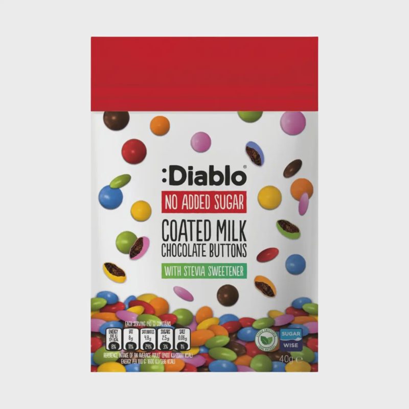 Pieninio šokolado dražė DIABLO, 40 g