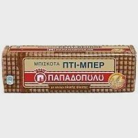 Παπαδοπούλου Μπισκότα Πτι Μπερ Με Αλεύρι Ολικής Άλεσης 225gr