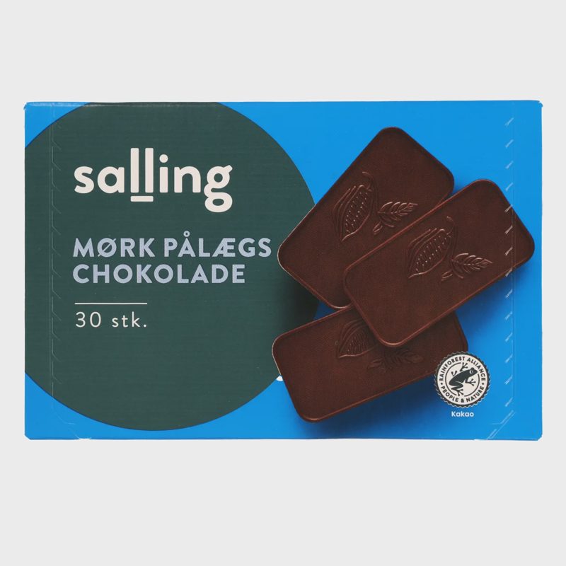 Juod. šokolado plokštelės SALLING, 120 g