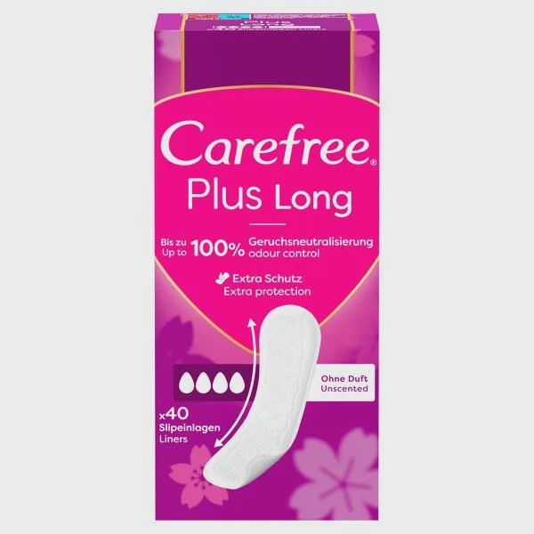 Carefree Plus Long tisztasági betét friss illattal 40 db