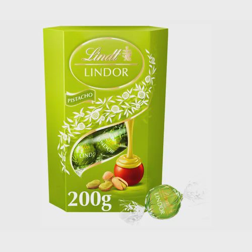 LINDT Bombones lindor pistacho 200 g.