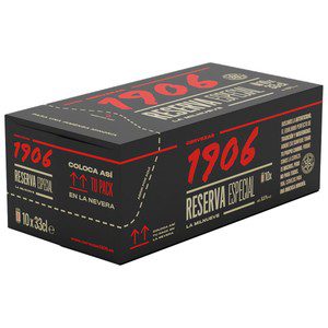 1906 Cerveza pack de 10 latas de 33 cl.