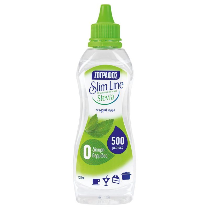 Ζωγράφος Slim Line Γλυκαντικό Με Stevia Σε Υγρό 125ml