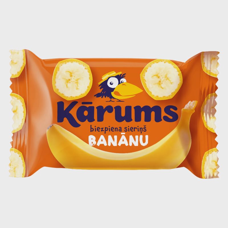 Varškės sūrelis KARUMS su bananais, 45 g