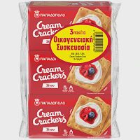 Παπαδοπούλου Cream Crackers Σίτου 3Χ140gr