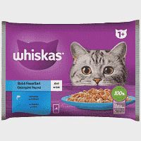 Whiskas Core Υγρή Τροφή Γάτας Με Ψάρι Ζελέ 4x85gr