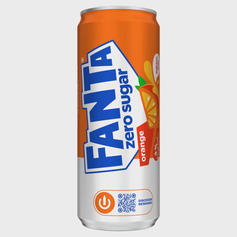Gazuot. gaiv.gėrimas FANTA ORANGE ZERO, 0,33l