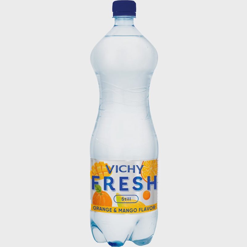 Negaz.vanduo VICHY FRESH ORANGE&MANGO, 1,5 l