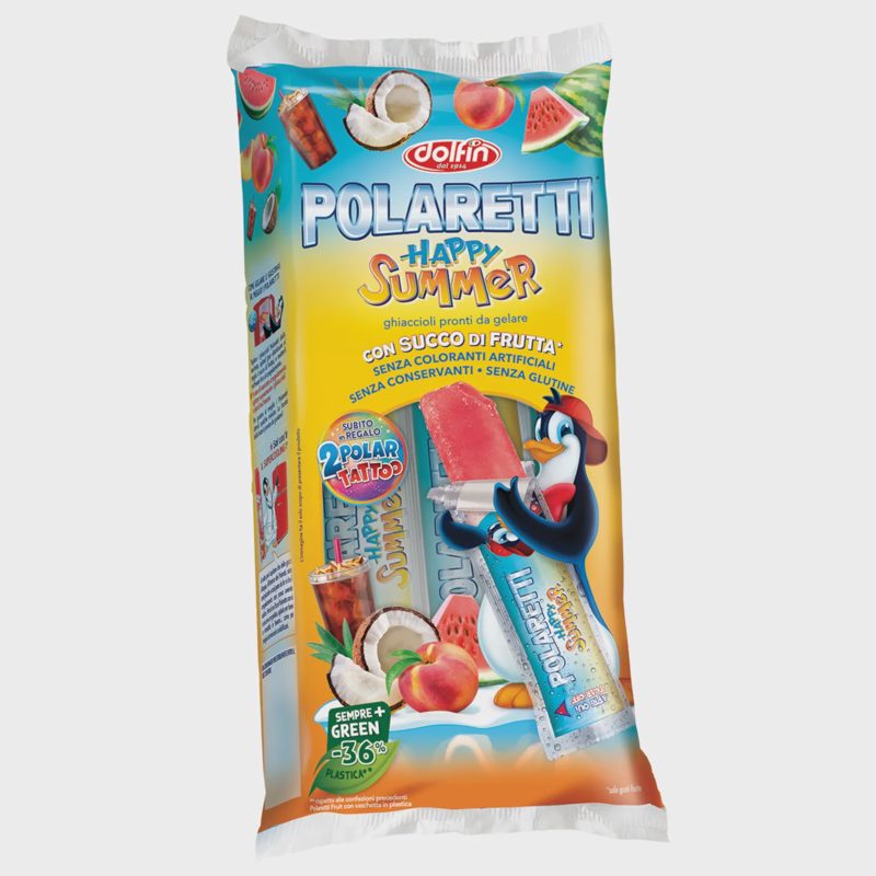 Sulčių valg. ledai DOLFIN POLARETTI, 10x40ml