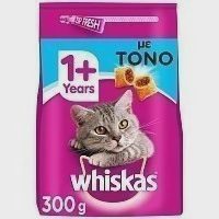 Whiskas Adult Τόνος Ξηρά Τροφή Γάτας 300gr