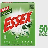 Essex Απορρυπαντικό Πλ. Ρούχων Multi Σκόνη 50μεζ 2,4Kg
