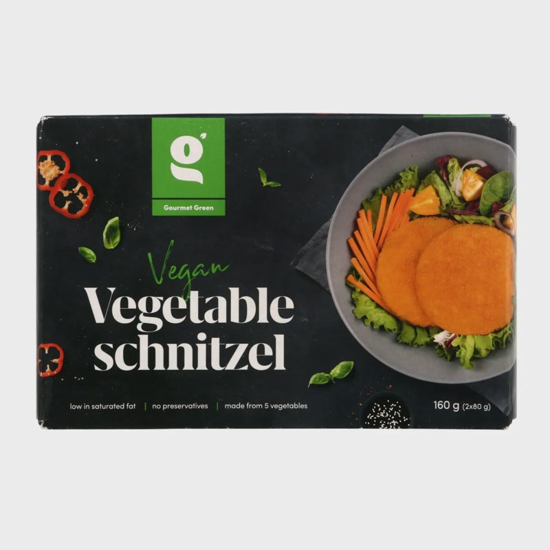 Kepti daržovių šniceliai GOURMET GREEN, 160 g