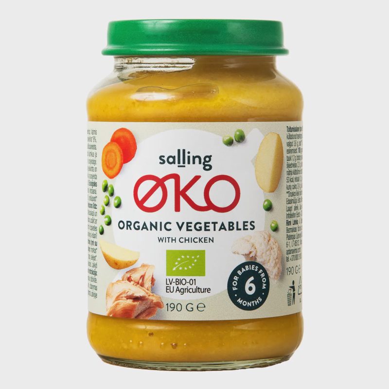 Ekol. darž. tyrelė SALLING OKO su višt., 190g