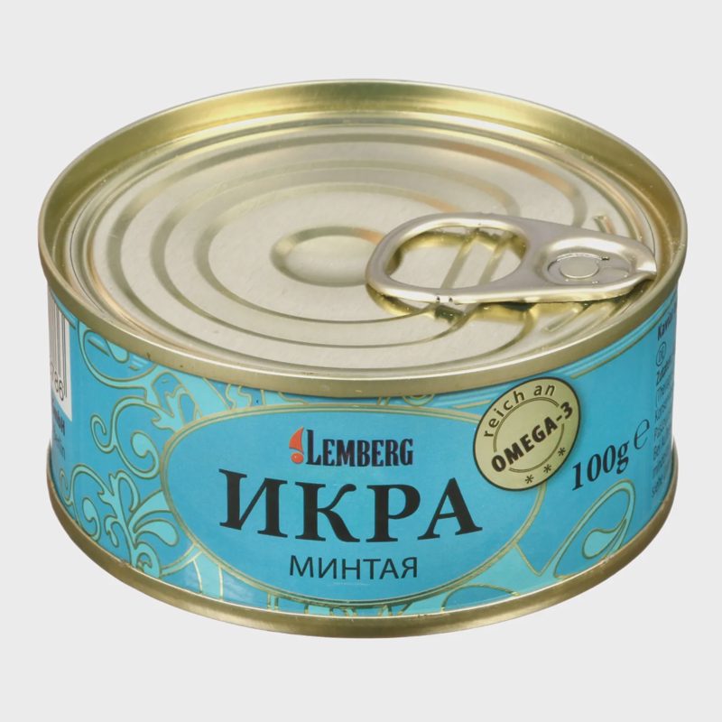 Rudagalvės menkės ikrai LEMBERG, 100 g