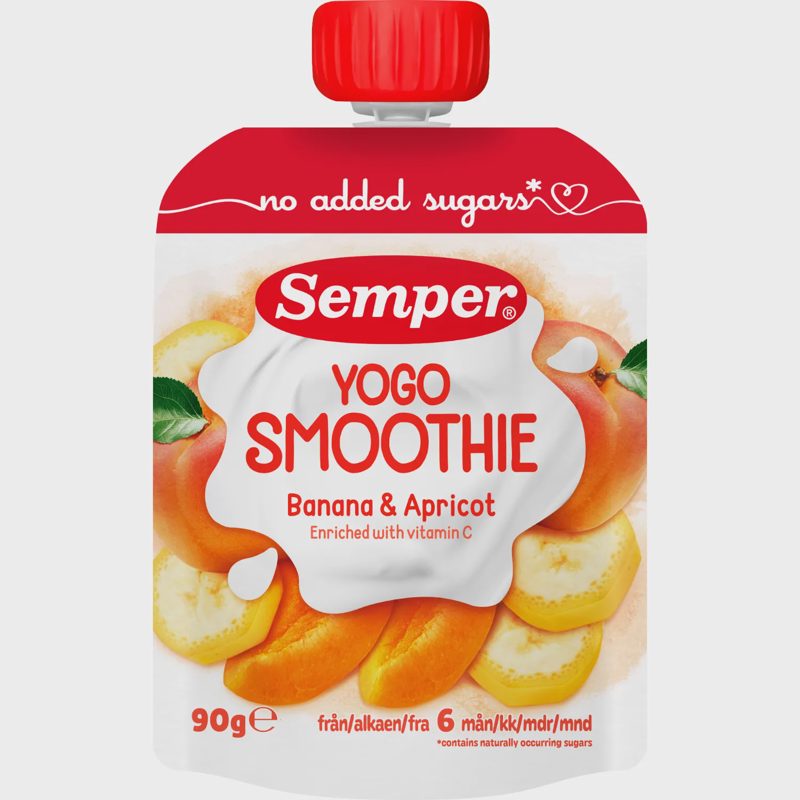 Geriam. jogurtas su abrikosais SEMPER, 90 g