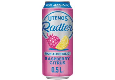 Nealk.UTENOS alaus kokt.RADLER, 0,5 l