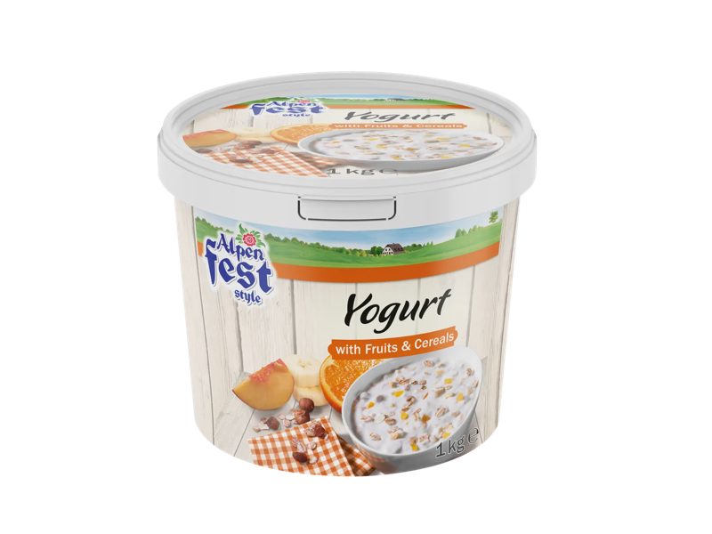 Müzlis-gyümölcsös joghurt