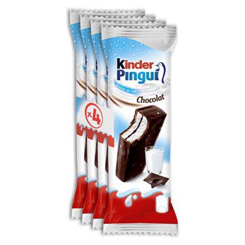 Kinder Pingui Chocolate Bars with Malted Milk 4x30g