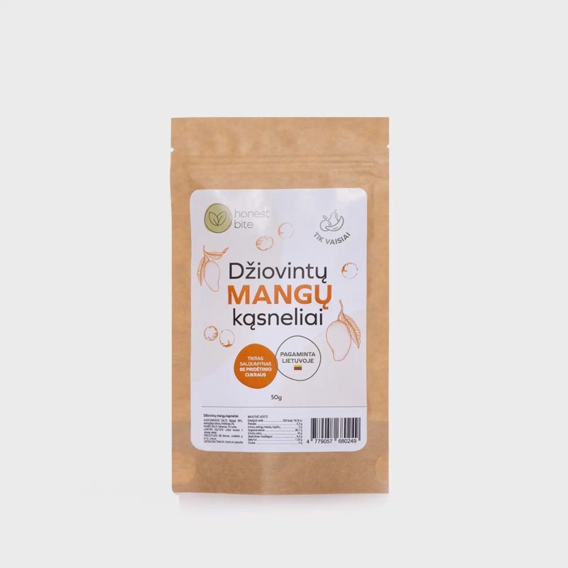 Dž. mangų kąsneliai HONESTBITE, 50 g