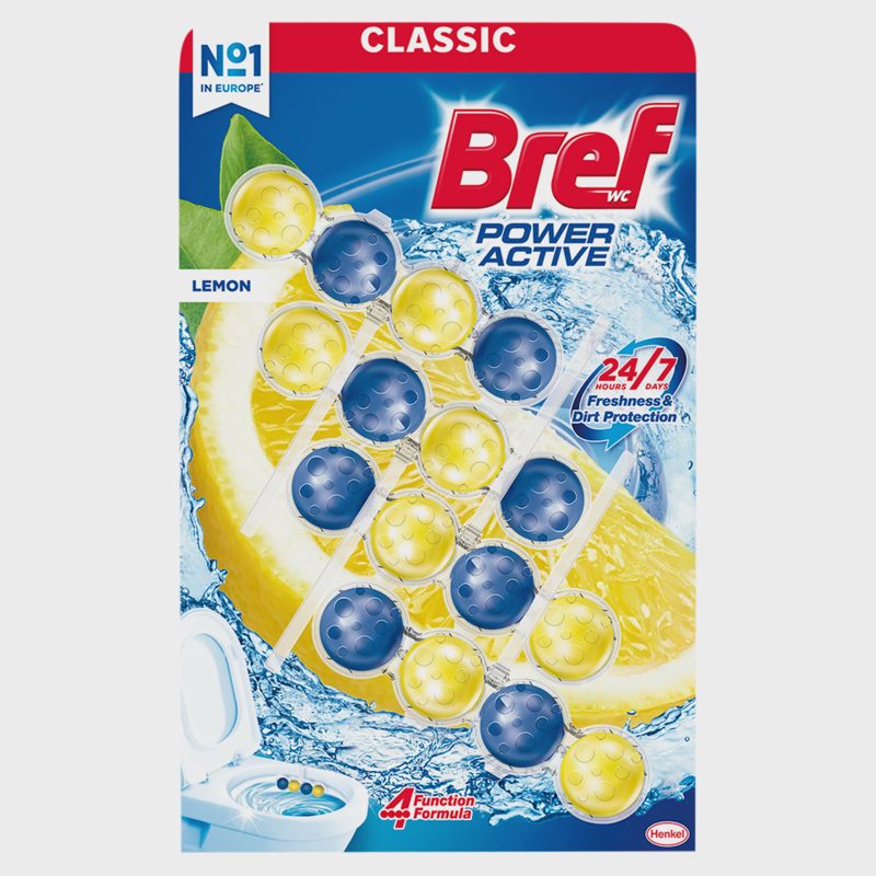 Bref Osvježivač WC školjke Lemon 4x50 g