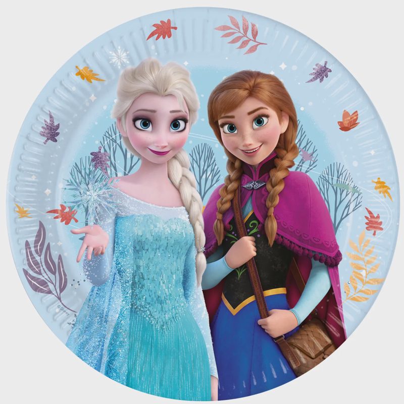 Popierinės lėkštės FROZEN FSC, 23 cm, 8 vnt.