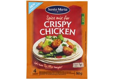 Traškios vištienos prieskonių mišinys SANTA MARIA, 50 g