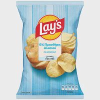 Lay's 0% Προσθήκη Αλατιού 120gr