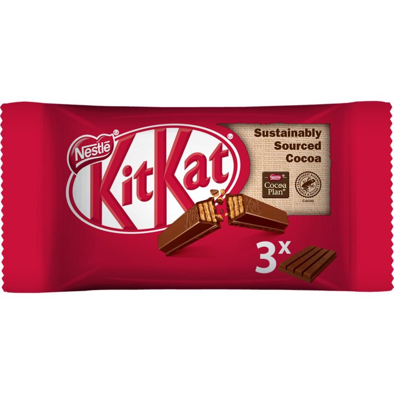KitKat 4 Finger Γκοφρέτα Με Σοκολάτα Γάλακτος 3x41.5g