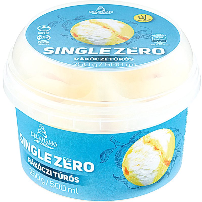 SINGLE ZERO RÁKOCZI TÚRÓ ÍZŰ JÉGKRÉM