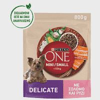 Purina One Ξηρή Τροφή Σκύλου Delicate Σολομός-Ρύζι 800gr.