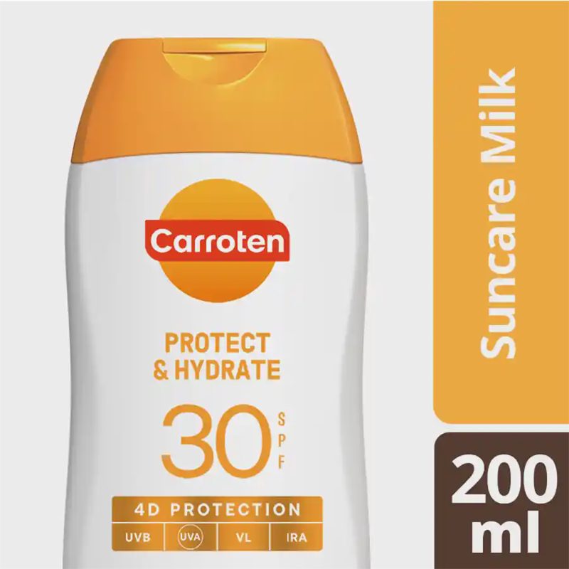 Carroten Protect & Hydrate Suncare Milk 4D Protection SPF30, 200 ml