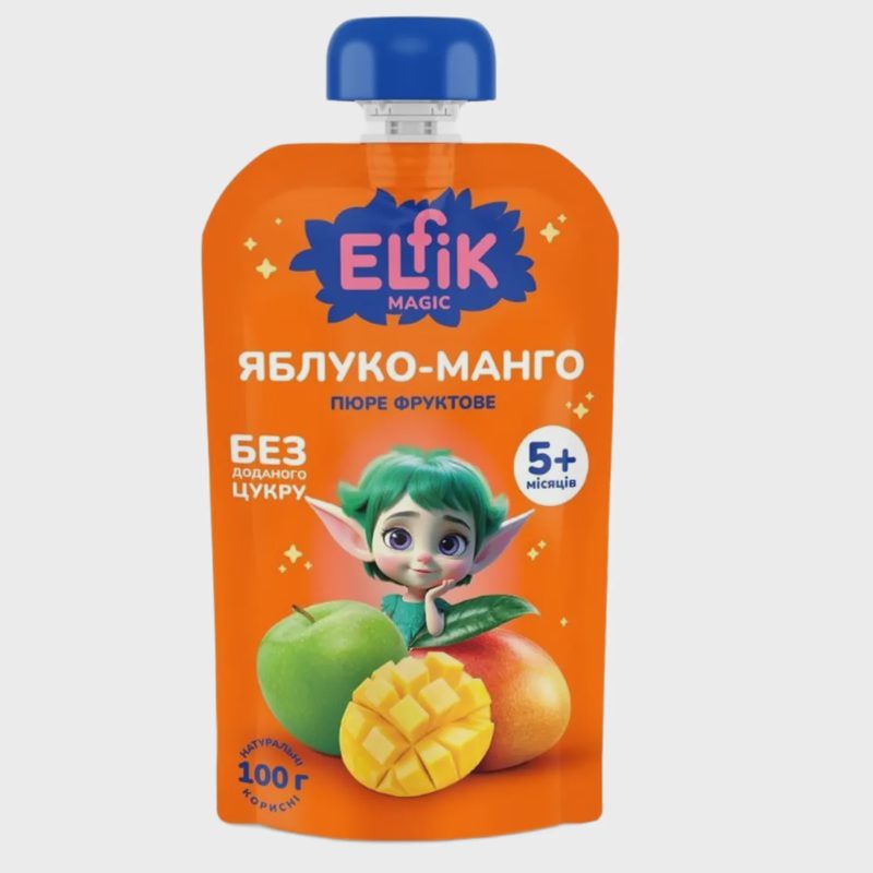 Obuol. ir mangų tyrė ELFIK, nuo 5 mėn., 100 g