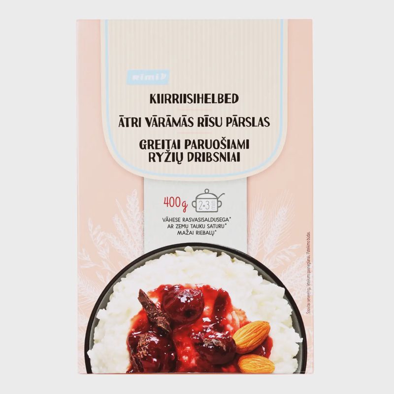 Greitai paruoš. ryžių dribsniai RIMI, 400 g